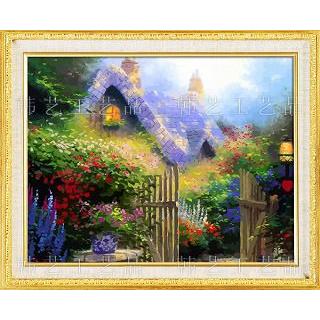 在庫限り３n アクリル絵の具でキャンバス塗り絵 花の中の小屋 Kit 036 Kit 036 札幌貿易 通販 Yahoo ショッピング