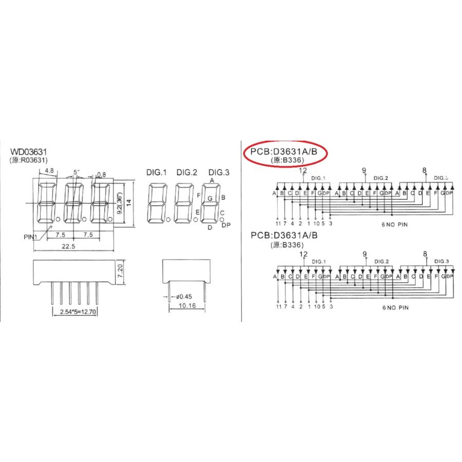 7セグメントled Lg3631ag カソードコモン 7セグ3桁 緑 1個入 Led 914 Led 914 札幌貿易 通販 Yahoo ショッピング
