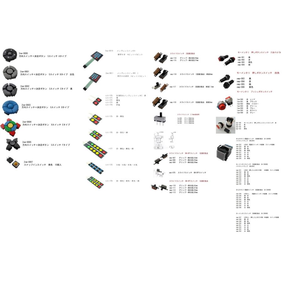 電源用ロッカースイッチ 2回路1接点 ON-OFF オルタネイト 黒−緑 1個入