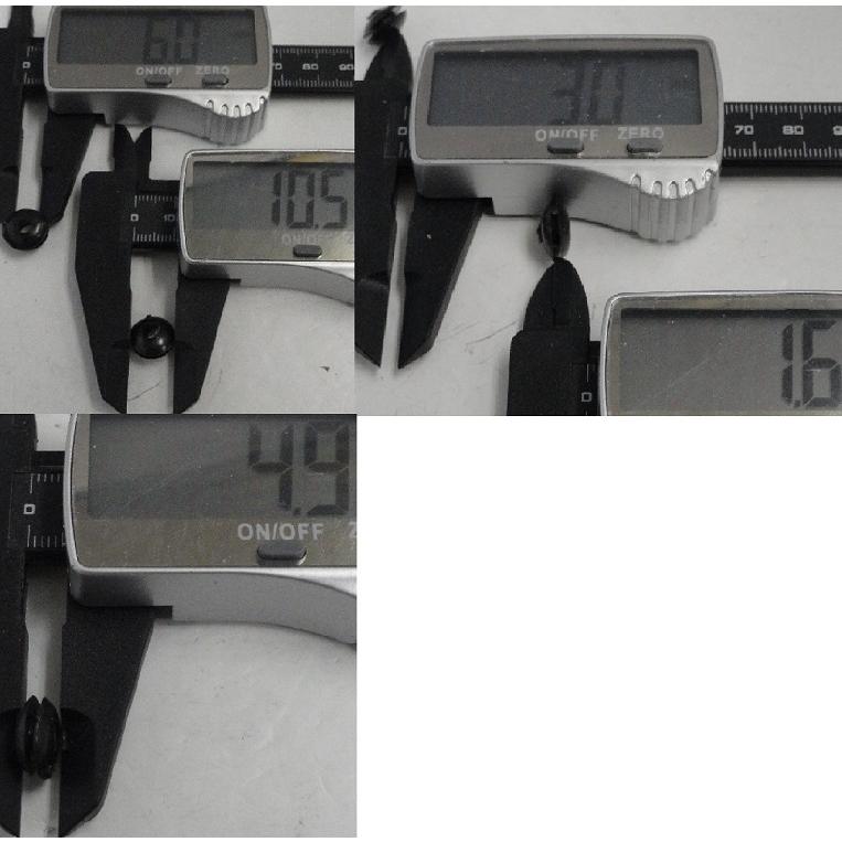 グロメット・配線孔キャップゴム ケースの穴φ6mm 電線の穴φ4mm