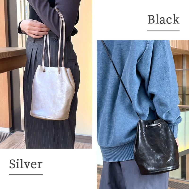 annak（アナック） 2WAY 巾着 ショルダーバッグ 斜めがけバッグ ミニ