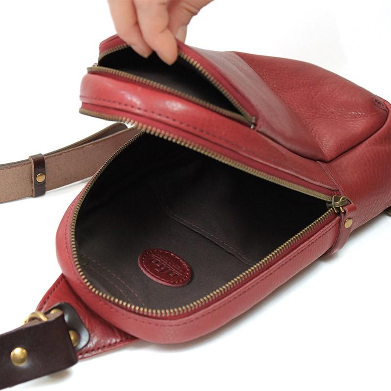 送料無料 名入れ可 alto. 縦型ボディバッグ AMSB-1008 革 レザー 本革