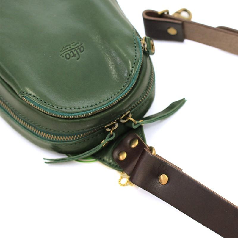 送料無料 名入れ可 alto. 縦型ボディバッグ AMSB-1008 革 レザー 本革