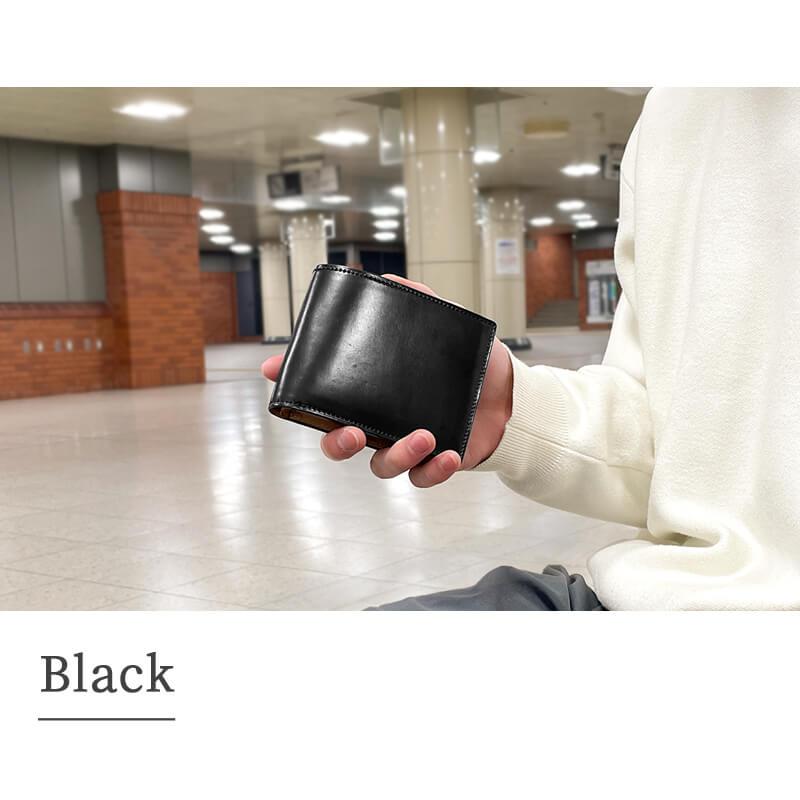 未使用　GANZO ブラックシェルコードバン2 BOX小銭入れ SHELL CORDOVAN 2(シェルコードバン2) BOX小銭入れ｜シェルコードバン