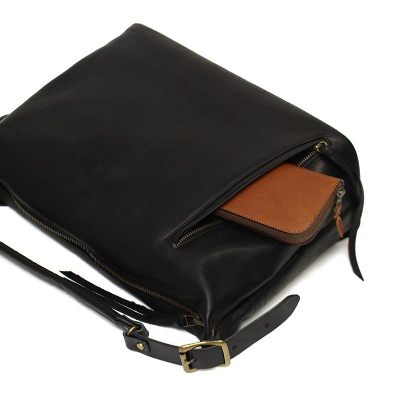 ZER 黒 ホースレザー ショルダー レザー 革 ホースレザーショルダー