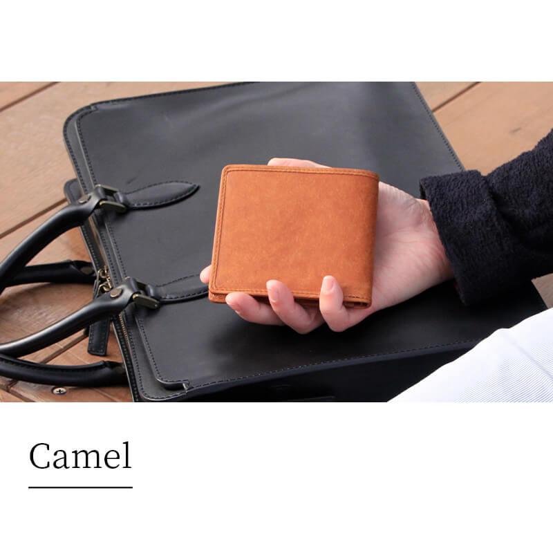 sot（ソット） 二つ折り財布 box型小銭入れ メンズ 財布 二つ折り