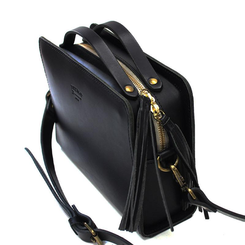 TIDEWAY（タイドウェイ） 送料無料 名入れ可 ヌメ シカクボストン