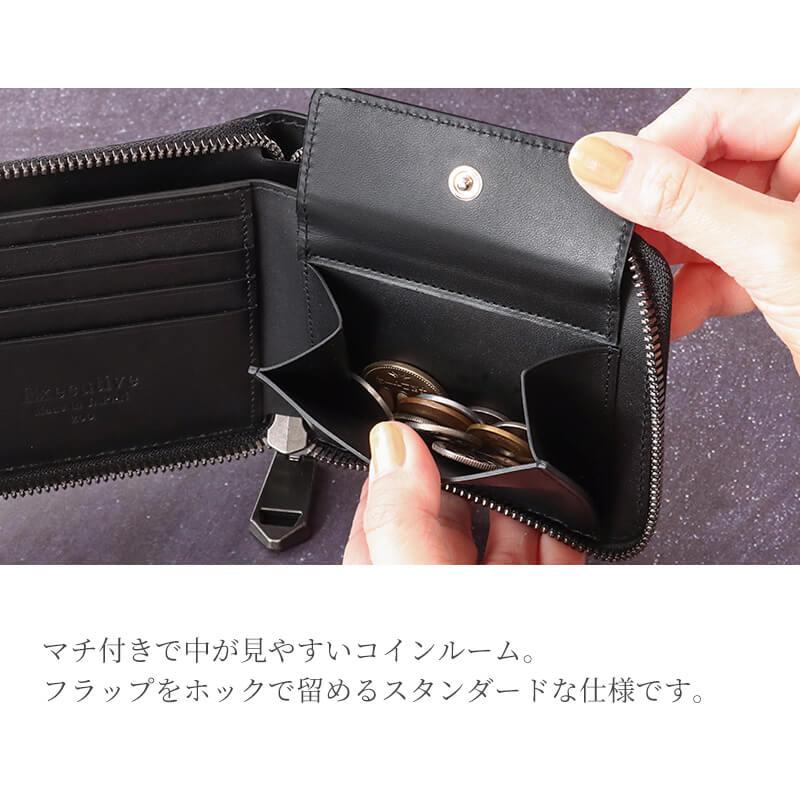ZOO（ズー） クロコダイル 財布 ポロサス 二つ折り財布 ラウンド