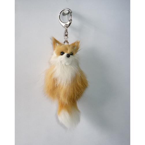 サンプルページ キーホルダー Ｍサイズ 植毛あり 植毛キツネシングルキーホルダー（中） : 有限会社札幌民遊 - 通販