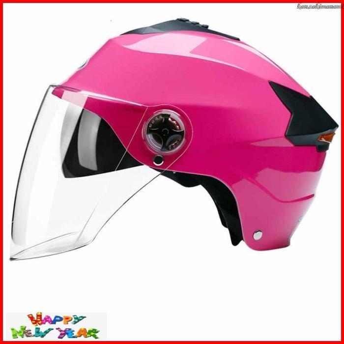 商品 バイクヘルメット 夏用ヘルメット ハーフフェイス Ledライト 男女兼用 日焼け止め かわいい ヘルメット 四季 フルフェイスヘルメット
