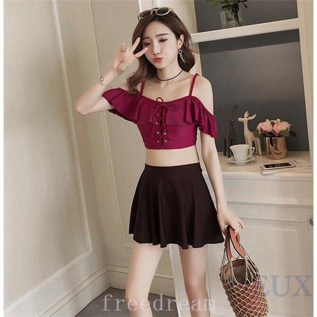 即納 最大半額 レディース フリル 水着 ビキニ 安い バンドゥ 通販 海浴 スイムウェア タンキニ サマー 可愛い 体型カバー ビキニ サイズ Xl Cromg Org Br