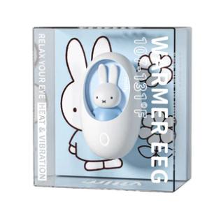ハンドウォーマー 電気カイロ 手 のひらサイズ卵型 Miffy×MIPOW ミッフィー（ホワイト青）日本語説明書付き
