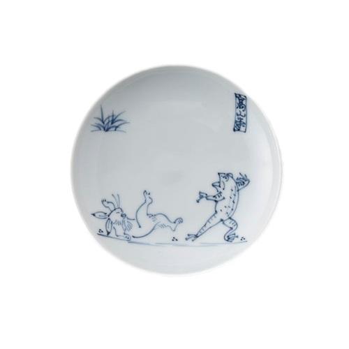 洸琳窯 鳥獣戯画 高山寺 そば猪口 2個 4寸皿2枚