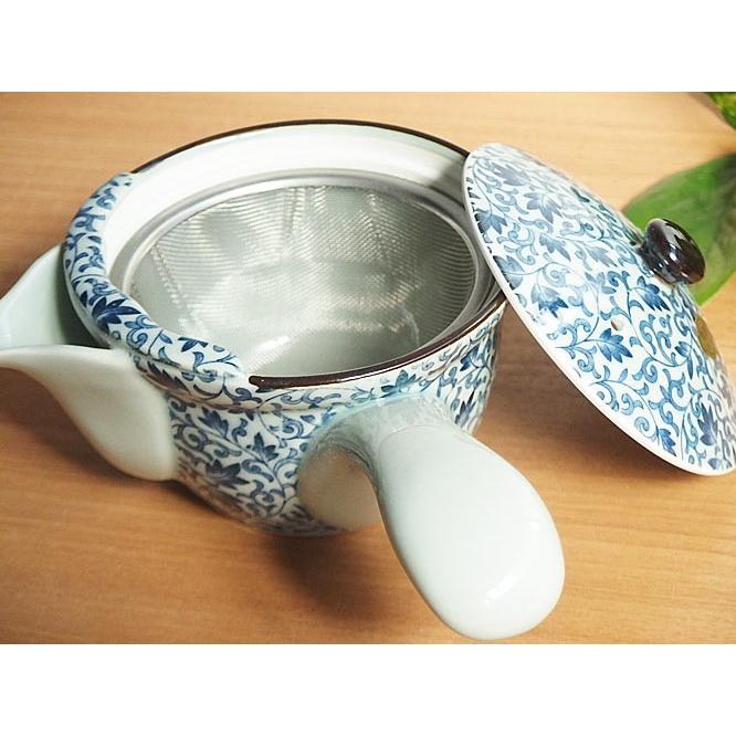 石丸陶芸 有田焼 波佐見焼 和食器 つる唐草 急須 茶漉し付き(お 石丸陶芸 有田焼 波佐見焼 和食器 つる唐草 急須 茶漉し付き(お