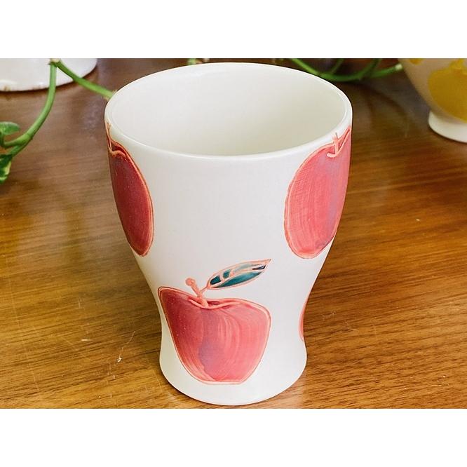石丸陶芸 和食器 波佐見焼 有田焼 りんご フリーカップ コップ