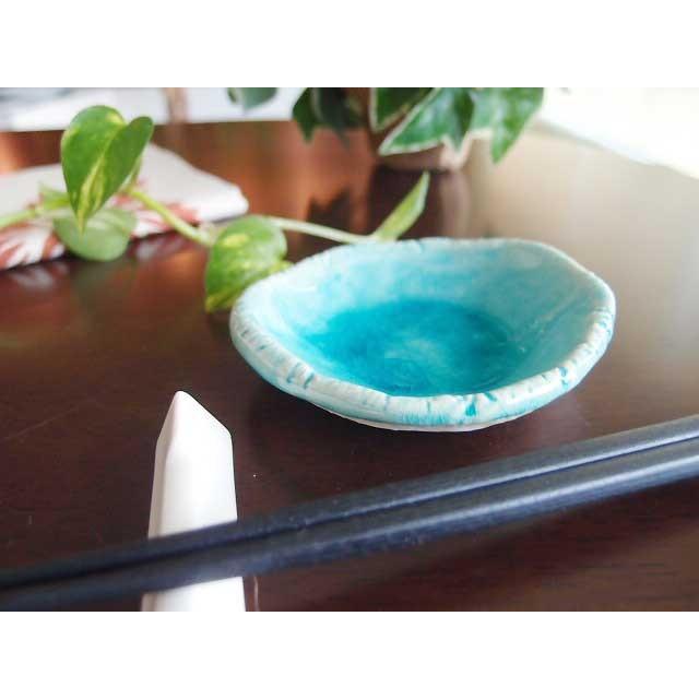 丸モ高木陶器 《在庫品》小付 和食器 トルコブルー トルコ釉 タタラ