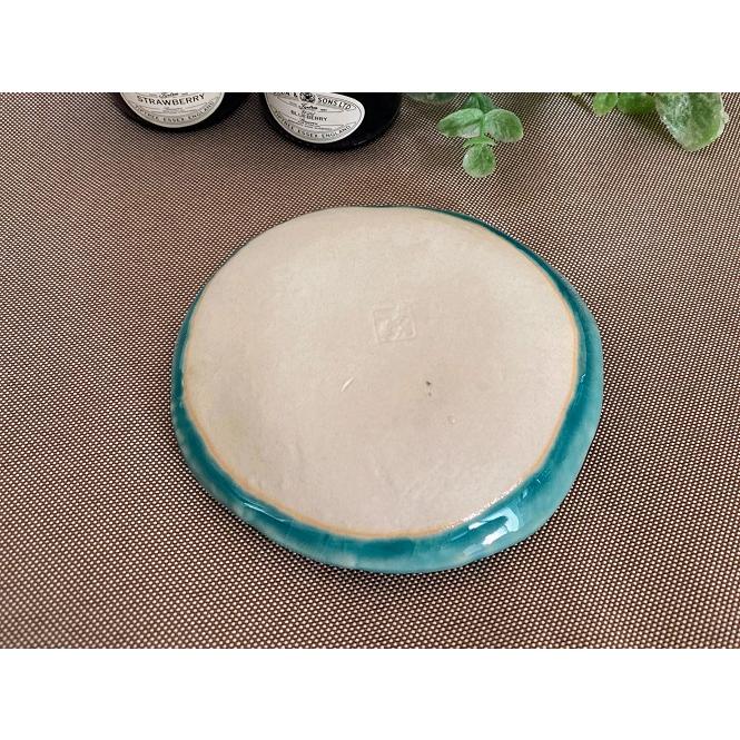 丸モ高木陶器 《在庫品》小付 和食器 トルコブルー トルコ釉 タタラ