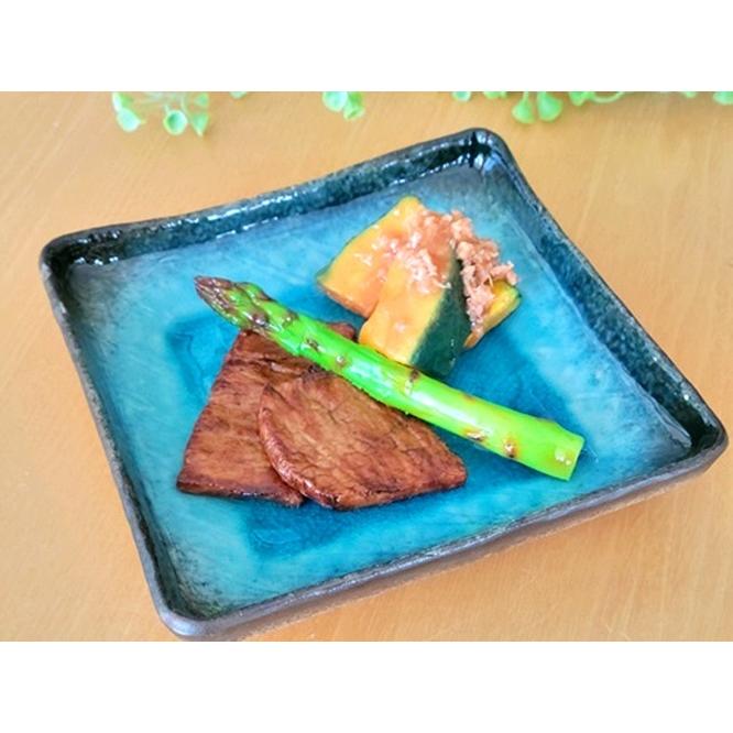 丸モ高木陶器 《在庫品》前菜皿 流泉ブルー 正角深皿 正角皿 中皿(お
