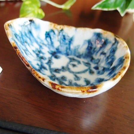 丸モ高木陶器 《在庫品》和食器 かいらぎ唐草 岩目たたき小付 小鉢《欠