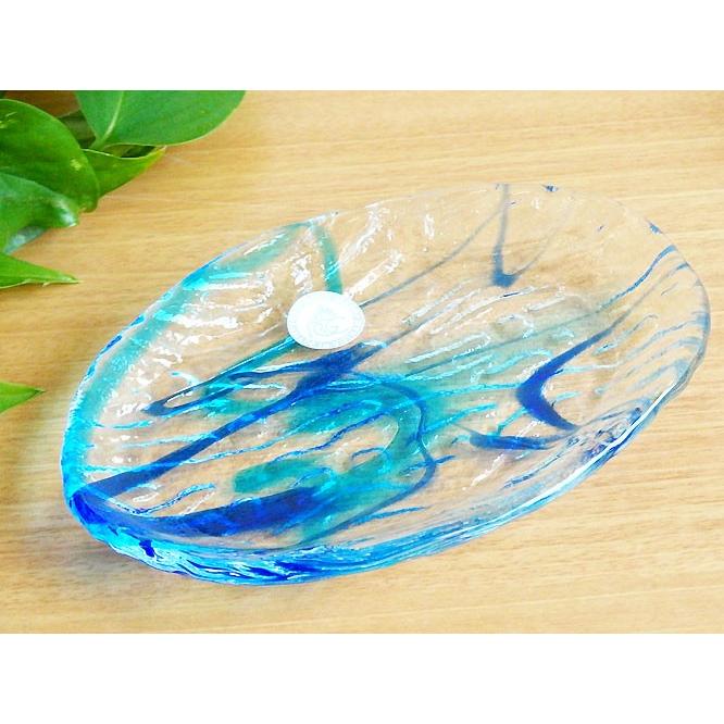 ガラス食器 琉球ガラス ゴーヤー皿 小 青水 小皿 人気 おしゃれ ギフト お取り寄せ商品 サラセラ 食器のことならsara Cera 通販 Yahoo ショッピング