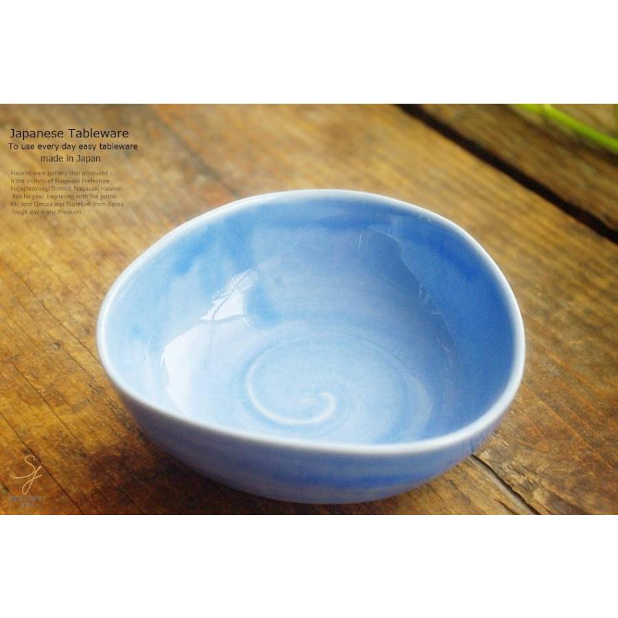 和食器 青の空 変形小鉢 12cm 美濃焼 小鉢｜sara-cera｜06