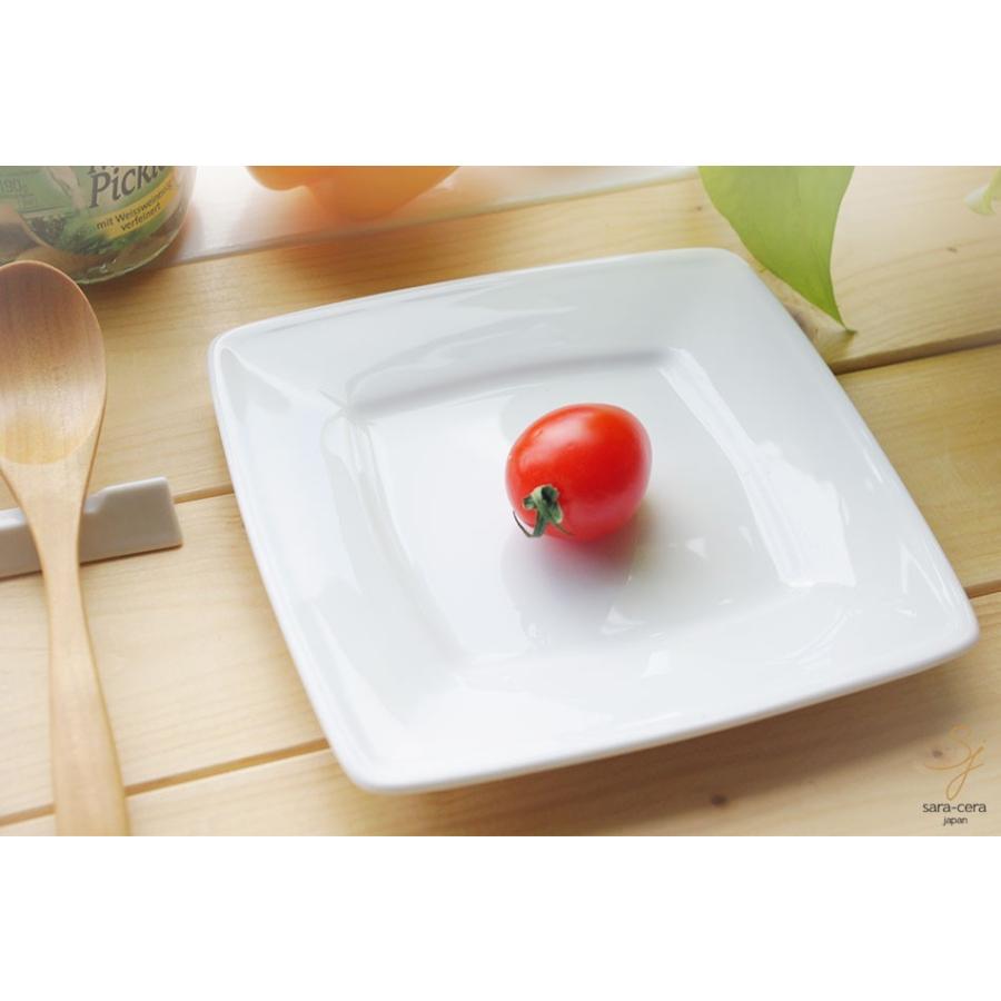 スクエアプレート Sサイズ 17cm 白い食器 ギガフレンチホワイト 洋食器 角皿｜sara-cera｜04