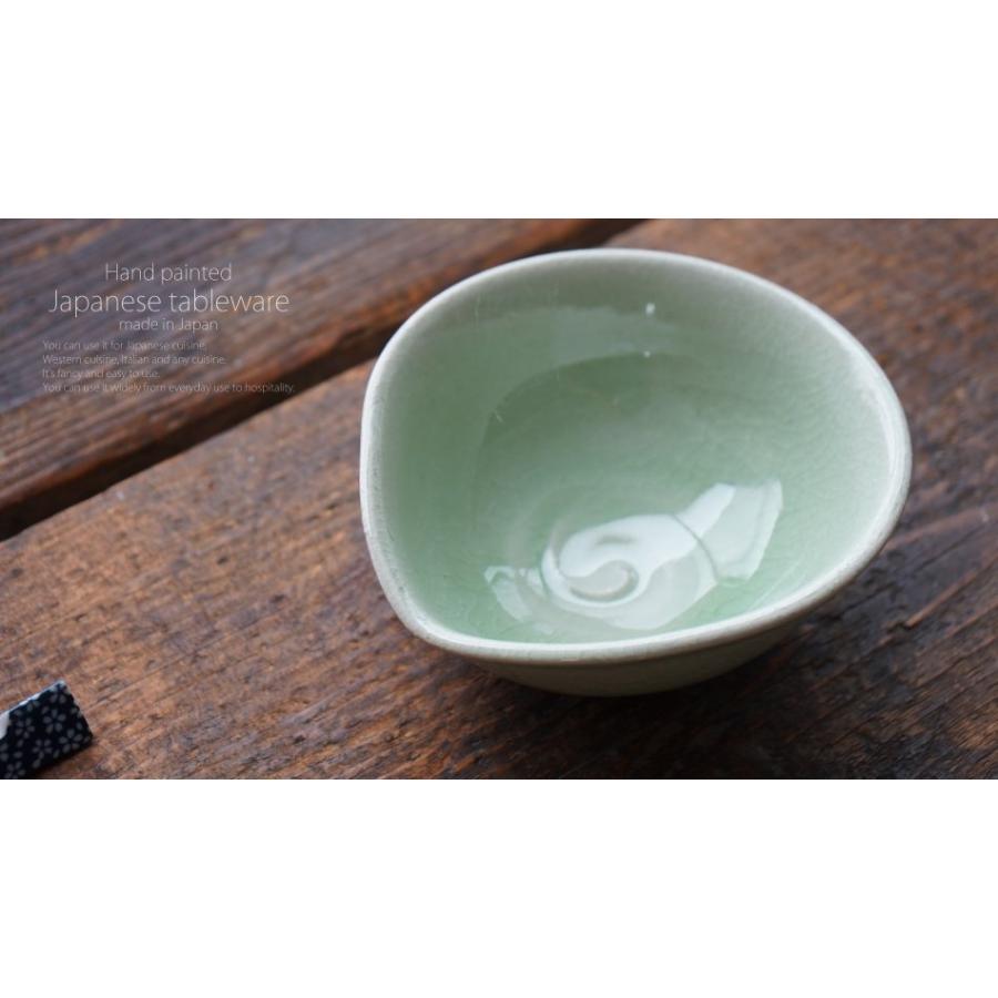 松助窯 新緑グリーン釉 柿小鉢 和食器 陶器 美濃焼｜sara-cera｜04