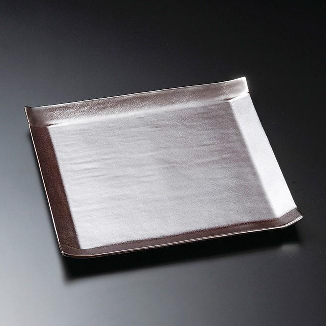 和食器 こよりシルバー 皿 24 5 24 5 2cm 正角皿 スクエア プレート カフェ おうち うつわ 陶器 おしゃれ 軽井沢 春日井 S お気に入り食器 おうちのうつわ 通販 Yahoo ショッピング