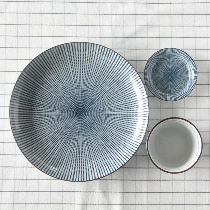 食器セット 蕎麦セット 十草千段 21cm お皿 そば猪口 薬味皿 当店