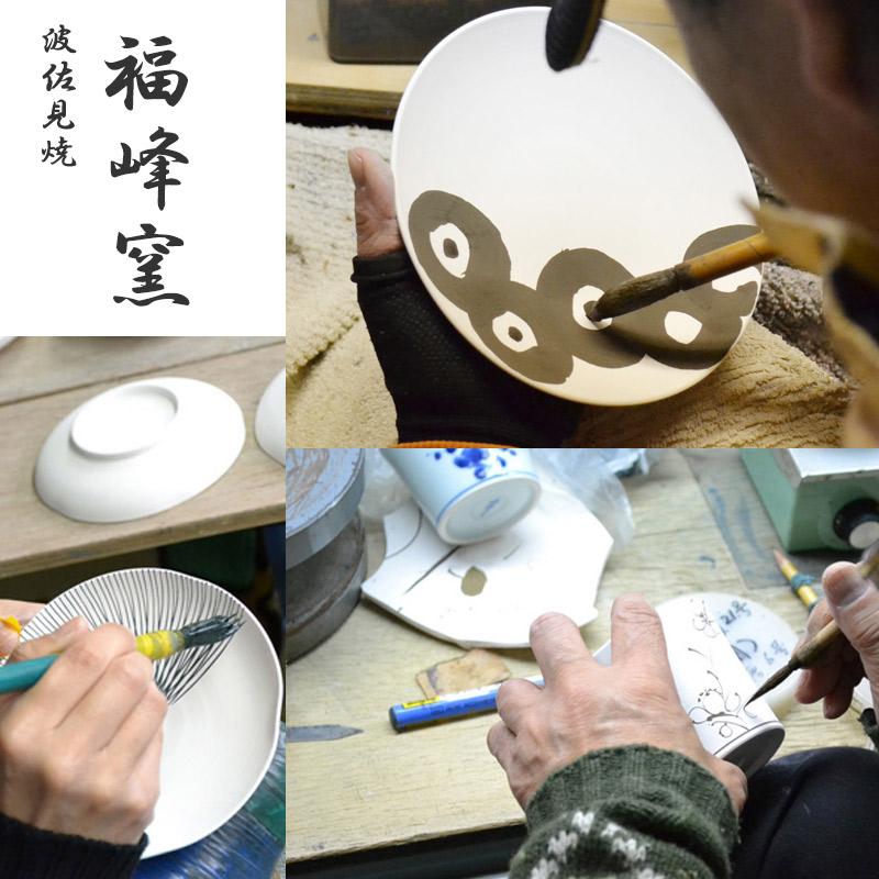 ▲奥A3▲絵変わり　小皿付お好み腕　丼　茶碗　和光園　焼き物　5個セット お茶碗 小鉢 お碗 子供用 女性用 おしゃれ 可愛い 波佐見焼 福峰窯