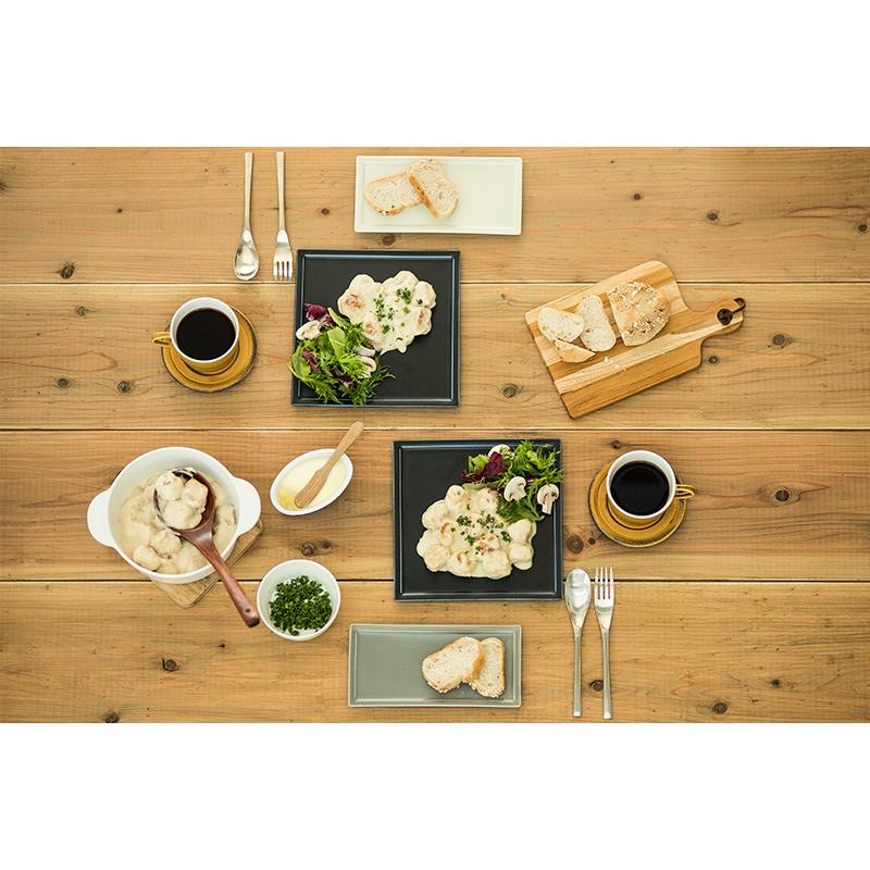 食器 お皿 おしゃれ 北欧風 正角皿 正方形 角皿 大皿 Lサイズ 21cm