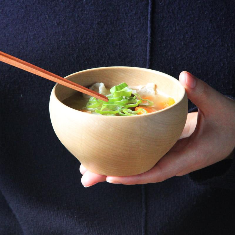 木製 和食器 お味噌汁椀 おしゃれ 可愛い 北欧風 メープル材 F110 H60mm Maplesiruwan Sara Lia 通販 Yahoo ショッピング