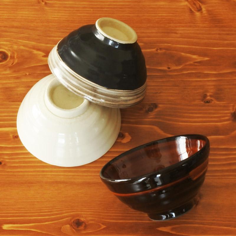 食器 茶碗 ペア おしゃれ 夫婦茶碗 丸 光陰 魁 乳白 飯碗 和食器