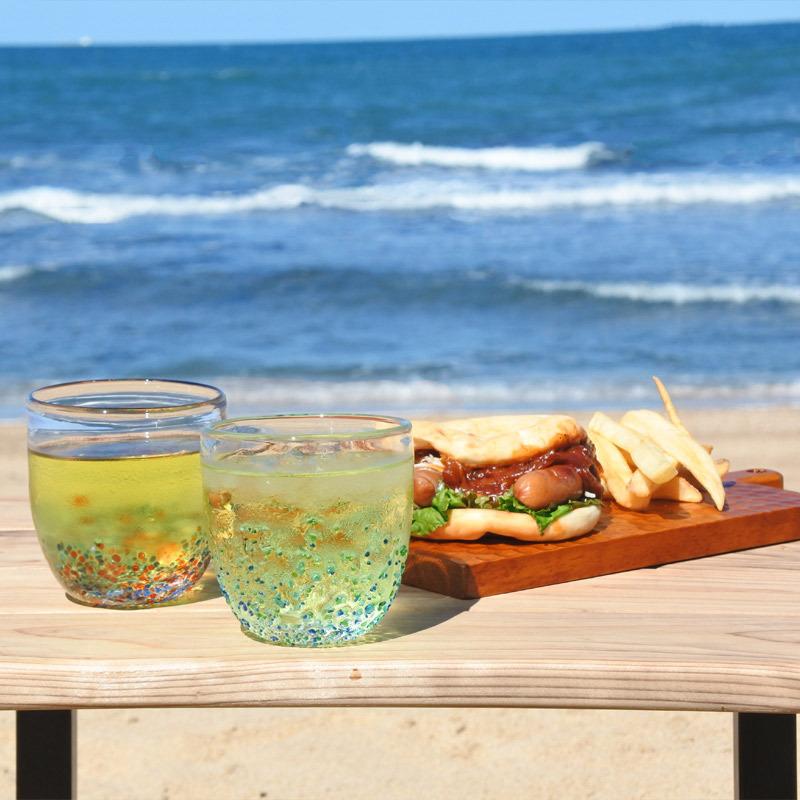 琉球浪漫 ガラス 焼酎 ウイスキー ロック オールド グラス ペアセット コースター付き トロピカル おしゃれ 可愛い 9オンス Ot 240 Ot 240 Sara Lia 通販 Yahoo ショッピング