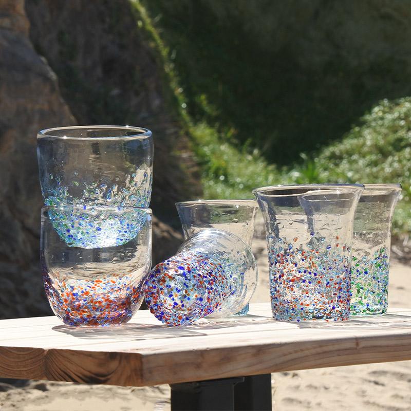 食器 グラス ペア おしゃれ 琉球浪漫 ガラス ロックグラス ペアセット