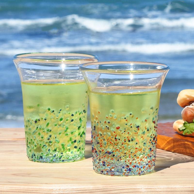 琉球浪漫 ガラス 酎ハイ ビール グラス ペアセット トロピカル おしゃれ 可愛い 8オンス Ot 241 Ot 241 Sara Lia 通販 Yahoo ショッピング