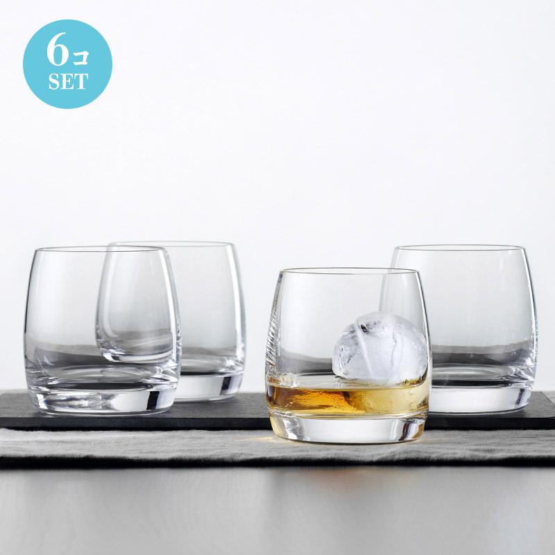 高級クリスタルグラスオンザロックグラス6杯セット箱付