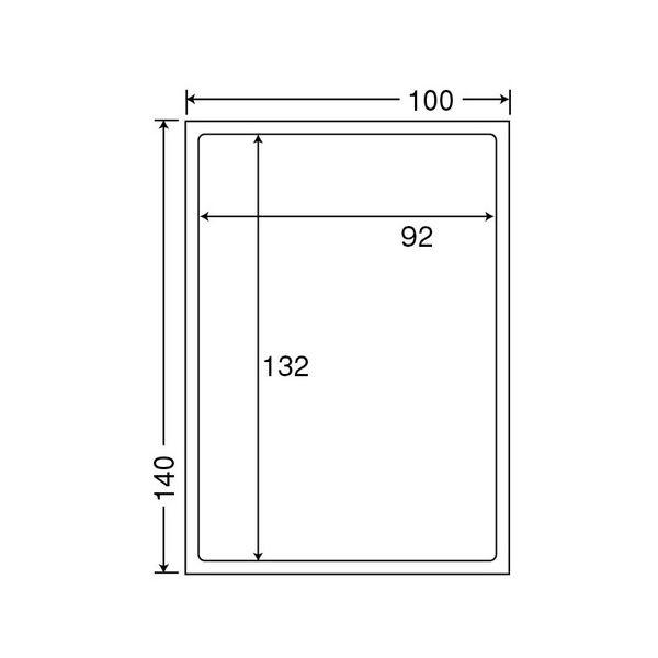 人気通販 (まとめ）東洋印刷 地紋印刷入 ナナ目隠しラベル 再剥離タイプ 100×140mm 1面 ラベルサイズ92×132mm PPE-1 1箱(500シート:100シート×5冊)〔×3セット〕