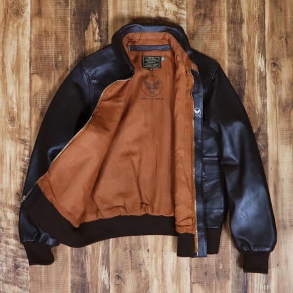 アメリカ軍 A2 レザージャケット 44 ダークブラウン レプリカ 米