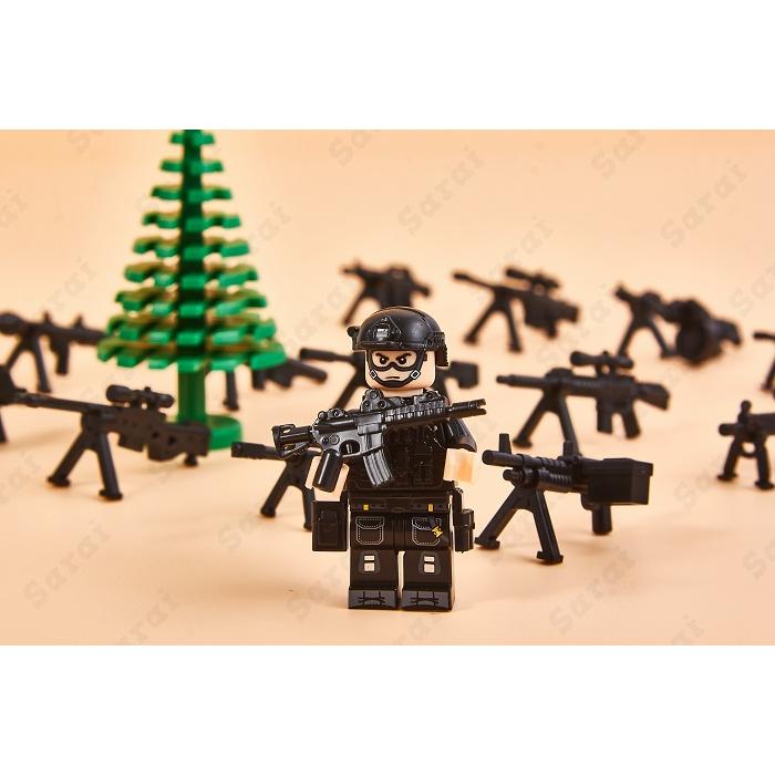 レゴ 互換 LEGO ブロック SWAT 警察 特殊部隊 アンチテロ部隊 6体セット スワット 子供 男の子 互換品 人形 誕プレ 軍隊 ミリタリー 武器 クリスマス 冬休み｜sarai-store｜09