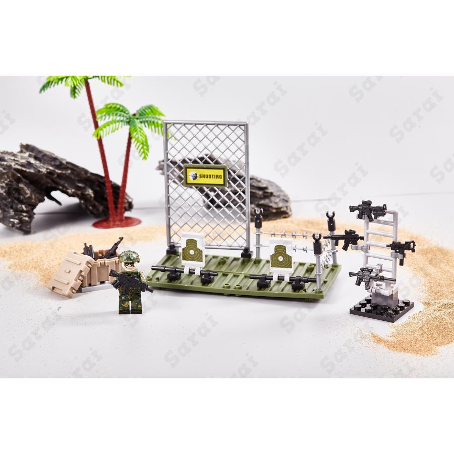 レゴ 互換 LEGO ブロック 基地 コンテナ型アジト 作戦司令部 