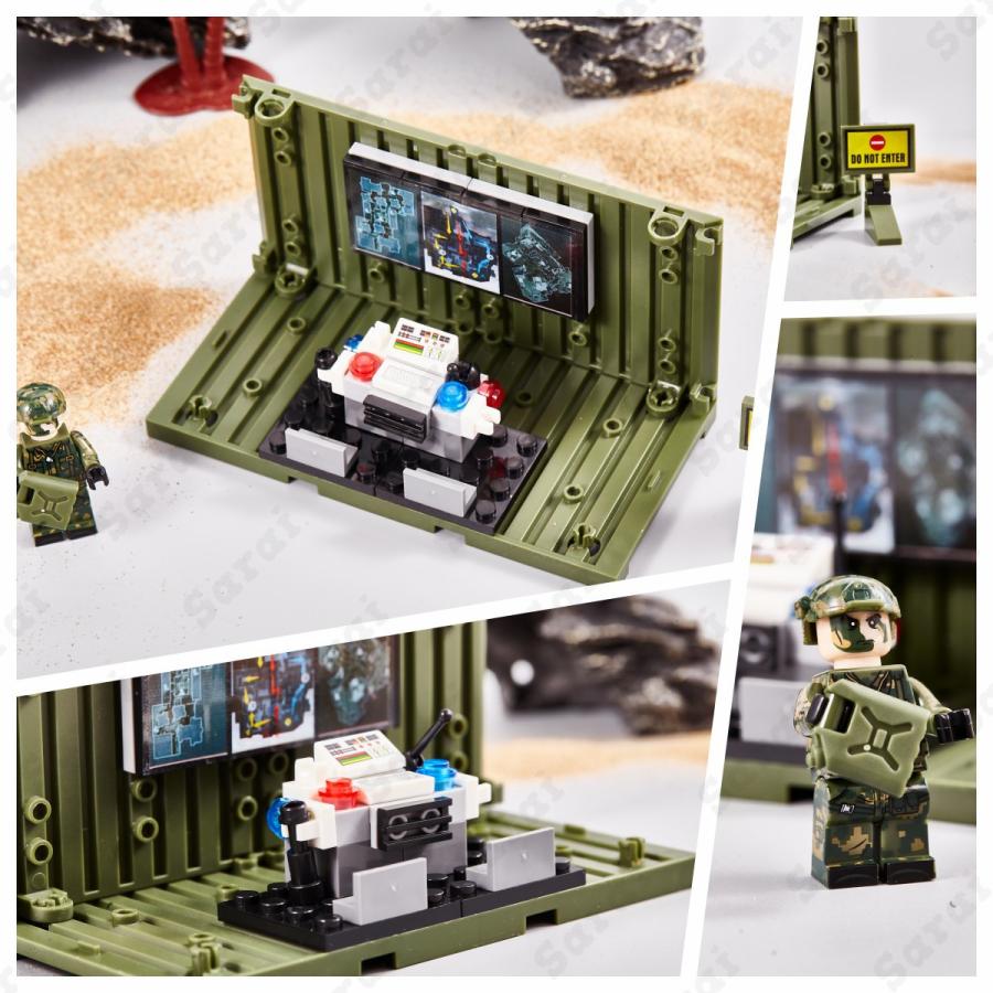 レゴ 互換 LEGO ブロック 基地 コンテナ型アジト 作戦司令部 レゴ 互換 LEGO ブロック 基地 コンテナ型アジト 作戦司令部