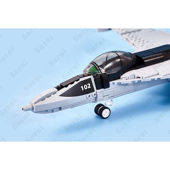 LEGO レゴ 互換 ブロック 模型 戦闘攻撃機 FA-18 スーパーホーネット アメリカ軍 ミニフィグ 互換品 軍隊 ミリタリー 兵隊 武器 兵士 銃 クリスマス 冬休み｜sarai-store｜11