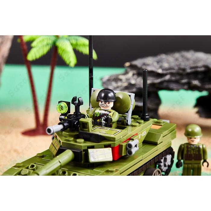 LEGO レゴ 互換 ブロック 模型 85式主力戦車 中国軍 ミニフィグ 大人 子供 男の子 互換品 人形 誕プレ 軍隊 軍事 ミリタリー 兵隊 武器 銃 クリスマス 冬休み｜sarai-store｜03