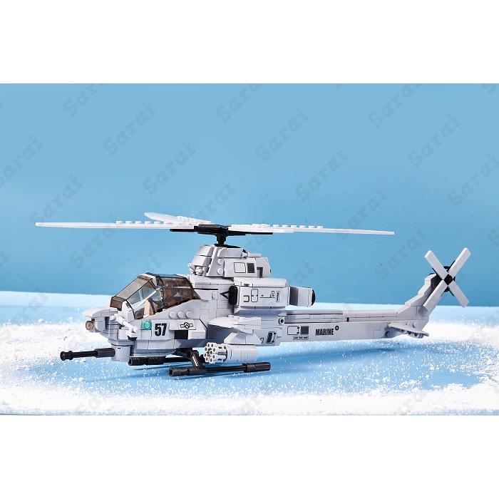 LEGO レゴ 互換 ブロック 模型 攻撃ヘリコプター AH-1Z ヴァイパー アメリカ軍 ミニフィグ 互換品 人形 軍隊 ミリタリー 兵隊 武器 兵士 銃 クリスマス 冬休み｜sarai-store｜12