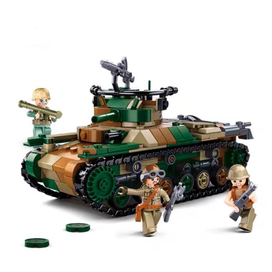 LEGO レゴ 互換 ブロック 模型 九七式 中戦車 日本軍 大日本帝国 ミニフィグ 大人 子供 男の子 人形 誕プレ 軍隊 軍事 ミリタリー 武器 銃 クリスマス 冬休み｜sarai-store｜02