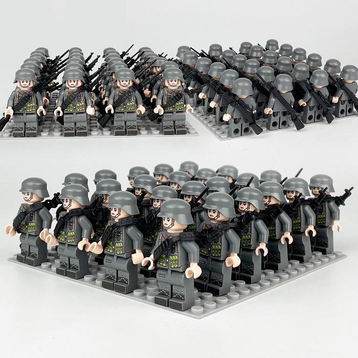 LEGO レゴ 互換 ブロック ミニフィグ ドイツ軍 方陣 24体セット 大人 