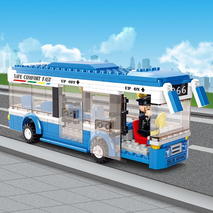 LEGO レゴ 互換 ブロック 路線バス ミニフィグ セット 互換品 互換性 レゴブロック 子供 人形 フィギュア 知育 組み立て 誕生日プレゼント 室内遊び こども｜sarai-store｜02