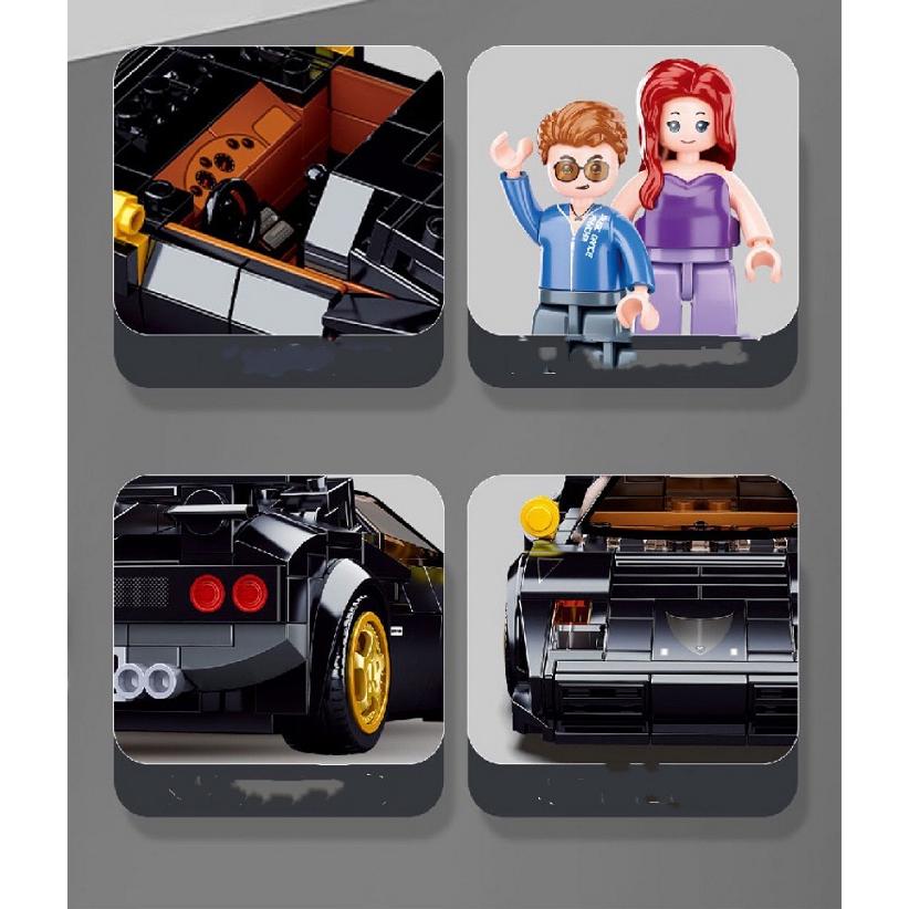 LEGO レゴ 互換 ブロック スポーツカー ミニフィグ セット 互換品 互換性 レゴブロック 人形 フィギュア 知育 組み立て 誕生日プレゼント 室内遊び こども｜sarai-store｜06