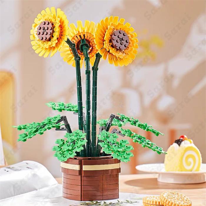 互換品】 レゴ 互換 LEGO ブロック 植物 植木 ヒマワリ ひまわり